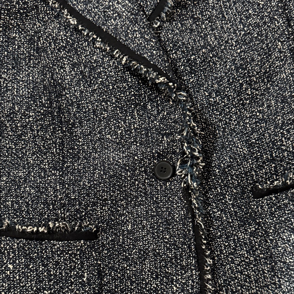 Anne Klein Black and Gray Tweed Blazer - Picture 13 of 16
